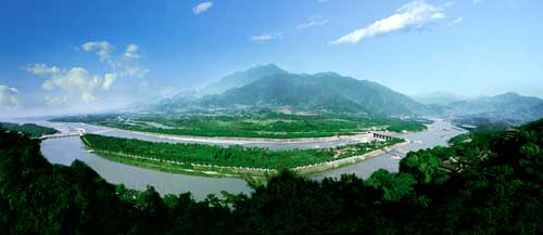 都江堰全景 都江堰全景